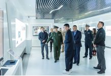 東莞軍分區及莞城街道領導一行蒞臨我集團子公司宏達通信參觀調研